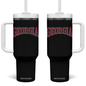 Georgia Sports Throwback Design Jersey Style Tumbler With Handle