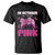 In October We Wear Pink T Shirt Breast Cancer Awareness Game Console Pink Bow TS11 Black Print Your Wear