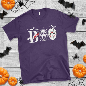 Halloween T Shirt Boo Horror Murderer Masks Bat Spooky Season TS11 Purple Print Your Wear