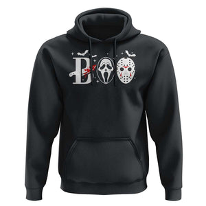 Halloween Hoodie Boo Horror Murderer Masks Bat Spooky Season TS11 Black Print Your Wear