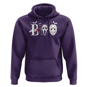Halloween Hoodie Boo Horror Murderer Masks Bat Spooky Season TS11 Purple Print Your Wear