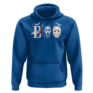 Halloween Hoodie Boo Horror Murderer Masks Bat Spooky Season TS11 Royal Blue Print Your Wear
