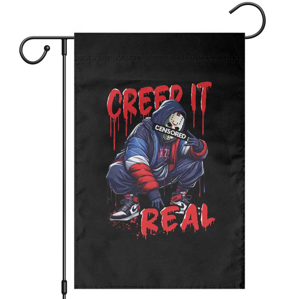 Halloween Garden Flag Creep It Real Horror Murderer Spooky Season TS11 Black Print Your Wear
