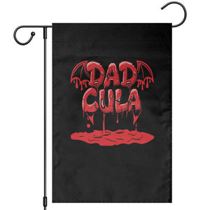 Funny Halloween Couple Garden Flag Dadcula Dracula Couple Matching TS11 Black Print Your Wear