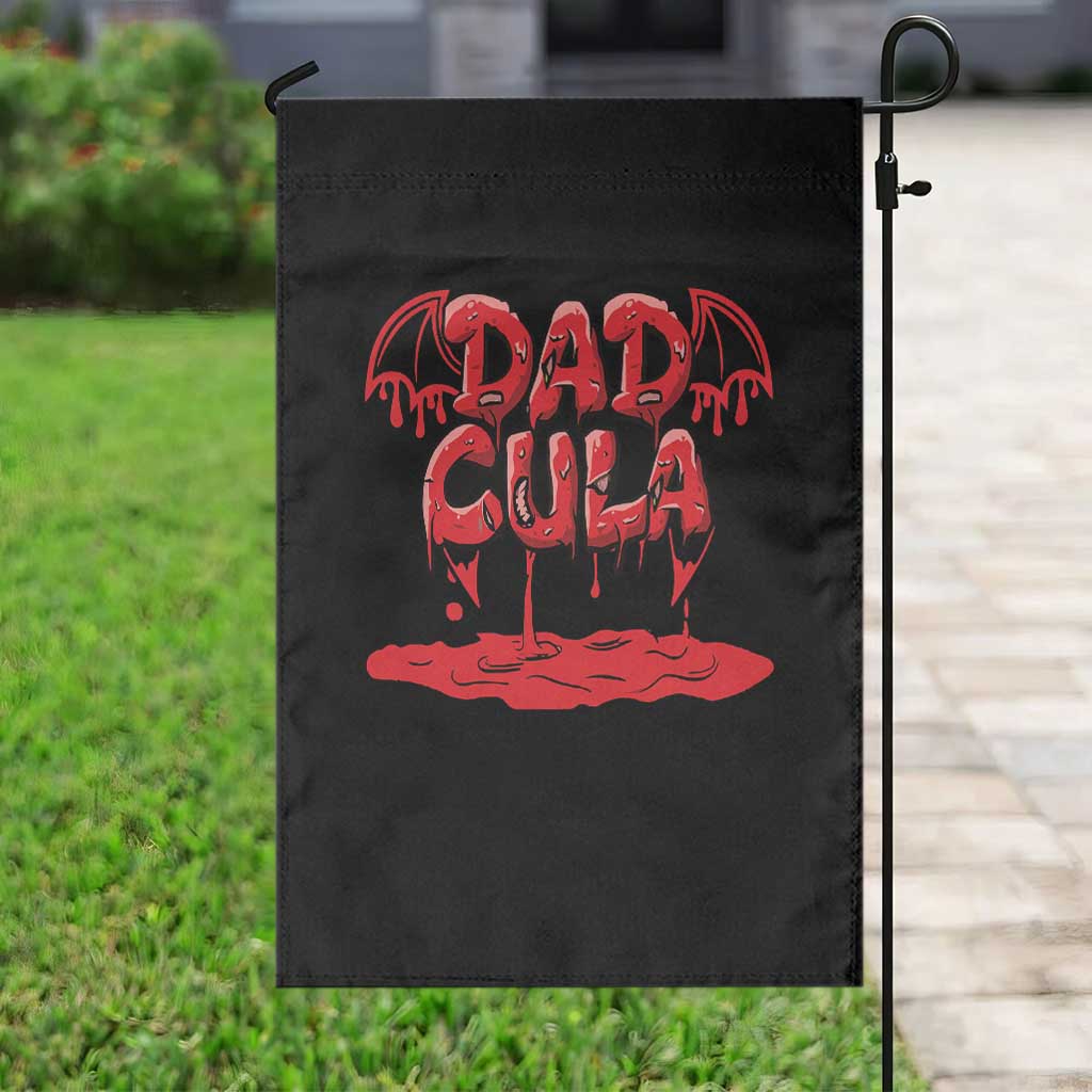 Funny Halloween Couple Garden Flag Dadcula Dracula Couple Matching TS11 Print Your Wear