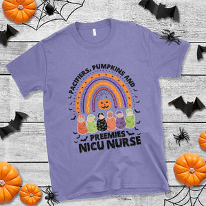 NICU Nurse Halloween T Shirt Pacifiers Pumpkins And Preemies Baby Rainbow Bat TS11 Violet Print Your Wear