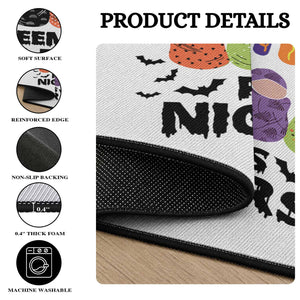NICU Nurse Halloween Round Rug Pacifiers Pumpkins And Preemies Baby Rainbow Bat