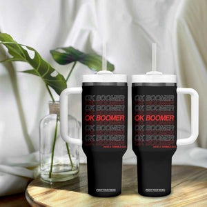 Funny OK Boomer Tumbler With Handle Gen Z Millennials Generation Meme Joke TS11 Print Your Wear