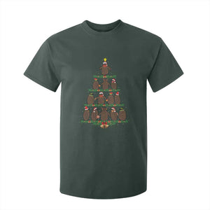 Funny Pesto Christmas Penguin Christmas Tree T Shirt For Kid TS11 Dark Forest Green Print Your Wear