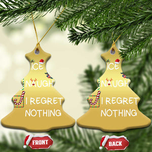 Funny Nice Naughty And I Regret Nothing Xmas List Christmas Ornament Xmas Tree Candy Cane TS11 Christmas Tree Gold Print Your Wear