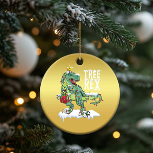 Funny Xmas Dinosaur Christmas Ornament Tree Rex Dinosaur Xmas Tree TS11 Print Your Wear