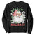 Funny Weed Christmas Sweatshirt Rollin Into The Holidays Santa Xmas TS11 Black Print Your Wear