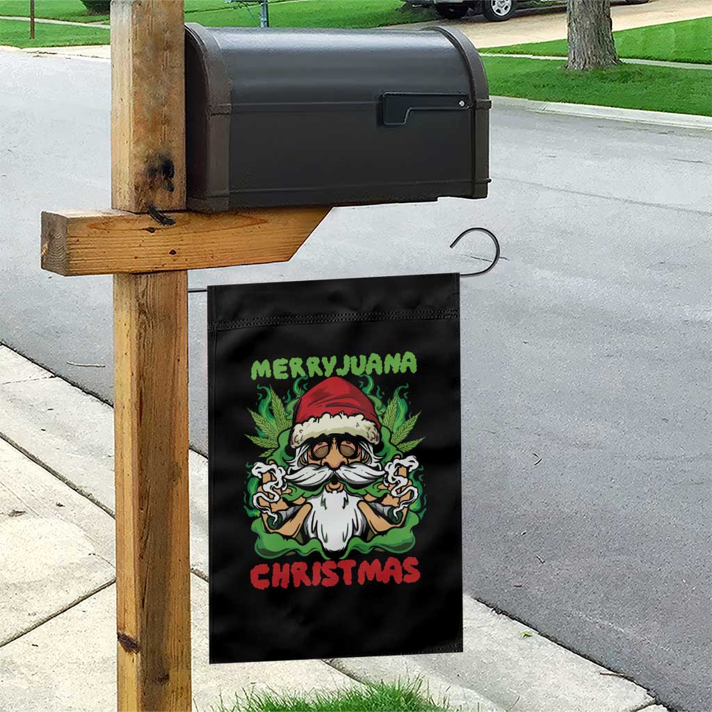 Funny Weed Christmas Garden Flag Merry Juana Xmas Santa TS11 Print Your Wear