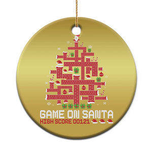 Funny Xmas Santa Gamers Christmas Ornament Game On Santa Chimney Xmas Tree TS11 Print Your Wear