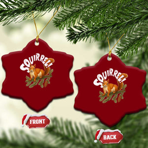 Funny Christmas Squirrel Ceramic Ornament Xmas Vacation Holiday Movie Pine Tree TS11 Print Your Wear