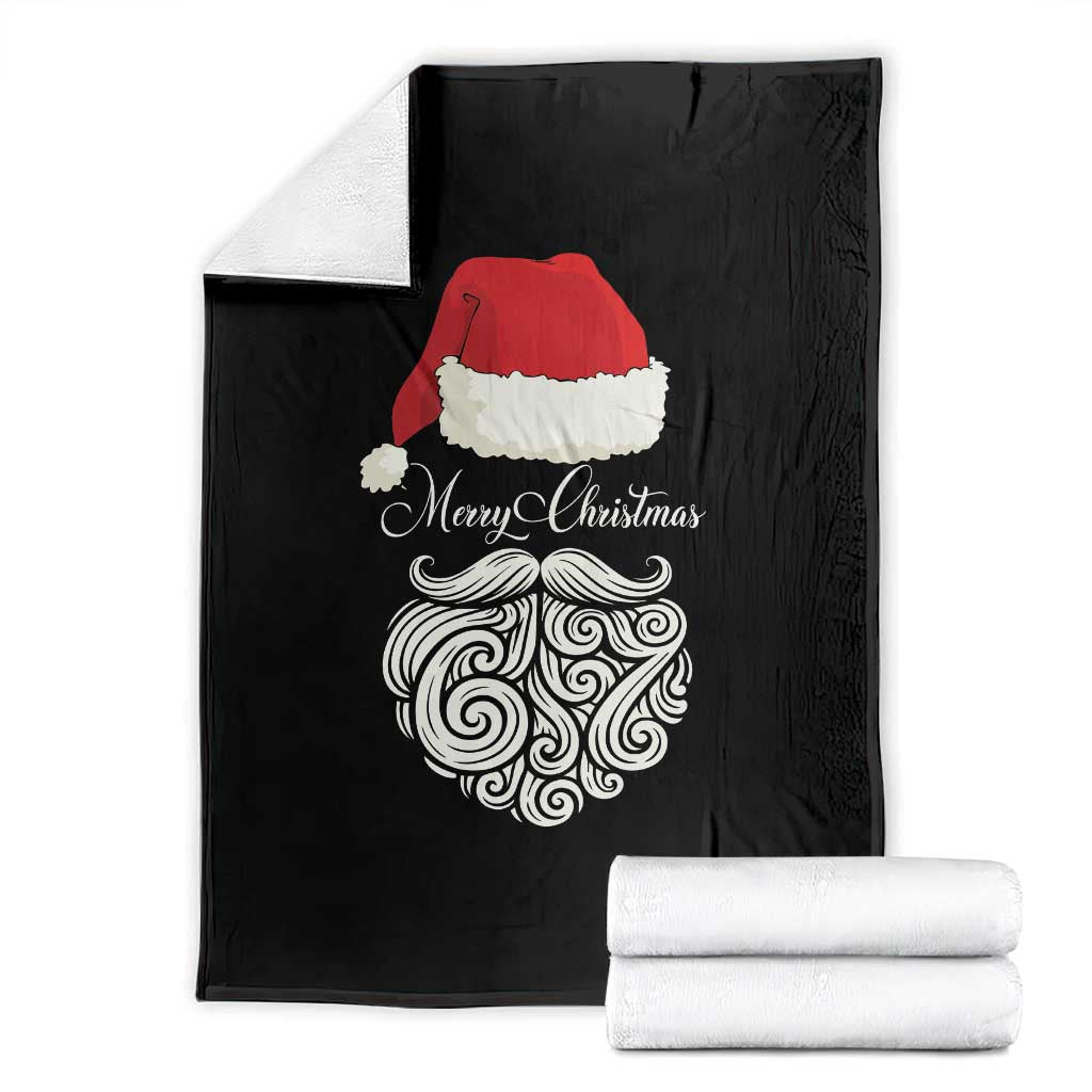 6 7 Xmas 67 Santa Six Seven Meme Merry Christmas Throw Blanket TS11 Black Print Your Wear