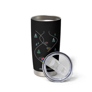 Funny Pixel Ski Snowboard Winter Sport Game Lover Tumbler Cup TS11 Print Your Wear