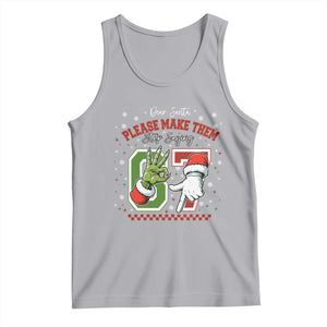 Funny Dear Santa Please Make Them Stop Saying 67 Christmas Tank Top Six Seven Meme Xmas TS11 Athletic Heather Print Your Wear