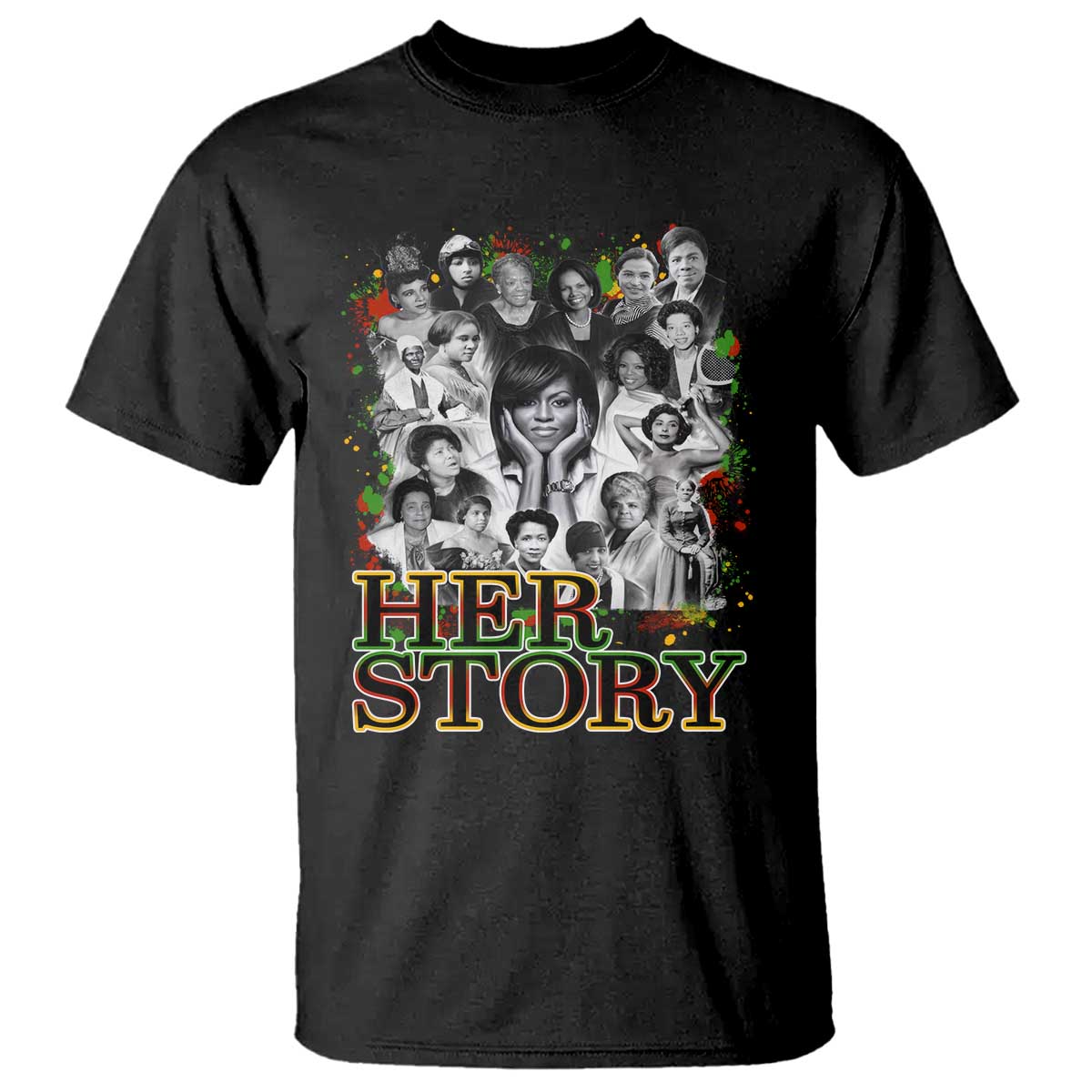 Black Women History T Shirt Her Story Black History Month TS11 Black Print Your Wear