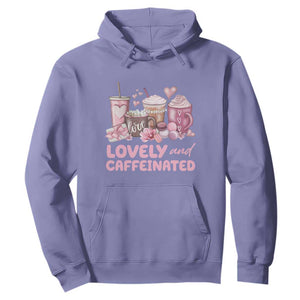 Lovely And Caffeinated Coffee Valentine Hoodie TS11 Violet Print Your Wear