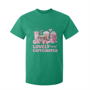 Lovely And Caffeinated Coffee Valentine T Shirt For Kid TS11 Irish Green Print Your Wear