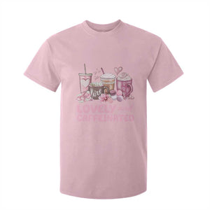 Lovely And Caffeinated Coffee Valentine T Shirt For Kid TS11 Light Pink Print Your Wear