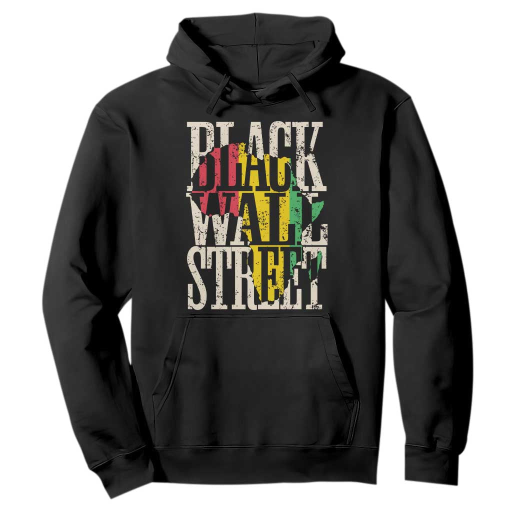 Black Wall Street Hoodie Tulsa Oklahoma Black History Month Africa Map TS11 Black Print Your Wear