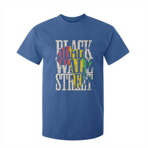 Black Wall Street T Shirt For Kid Tulsa Oklahoma Black History Month Africa Map TS11 Royal Blue Print Your Wear