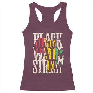 Black Wall Street Racerback Tank Top Tulsa Oklahoma Black History Month Africa Map TS11 Maroon Print Your Wear