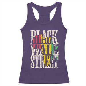 Black Wall Street Racerback Tank Top Tulsa Oklahoma Black History Month Africa Map TS11 Purple Print Your Wear