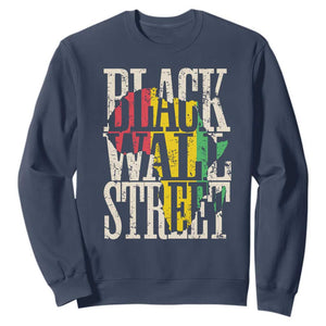 Black Wall Street Sweatshirt Tulsa Oklahoma Black History Month Africa Map TS11 Navy Print Your Wear