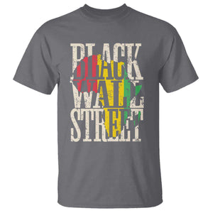 Black Wall Street T Shirt Tulsa Oklahoma Black History Month Africa Map TS11 Charcoal Print Your Wear