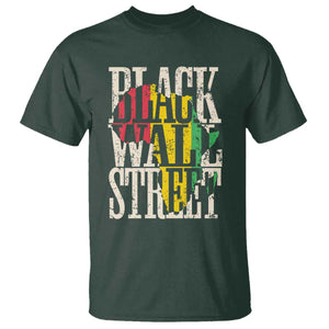 Black Wall Street T Shirt Tulsa Oklahoma Black History Month Africa Map TS11 Dark Forest Green Print Your Wear