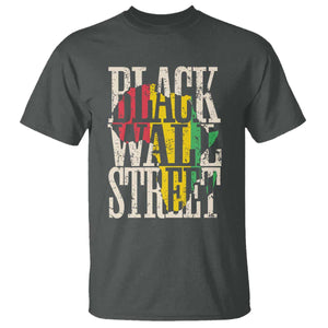 Black Wall Street T Shirt Tulsa Oklahoma Black History Month Africa Map TS11 Dark Heather Print Your Wear