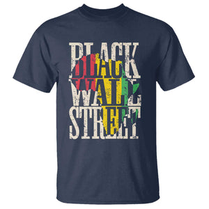 Black Wall Street T Shirt Tulsa Oklahoma Black History Month Africa Map TS11 Navy Print Your Wear