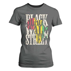 Black Wall Street T Shirt For Women Tulsa Oklahoma Black History Month Africa Map TS11 Dark Heather Print Your Wear