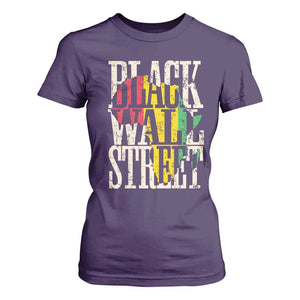 Black Wall Street T Shirt For Women Tulsa Oklahoma Black History Month Africa Map TS11 Purple Print Your Wear