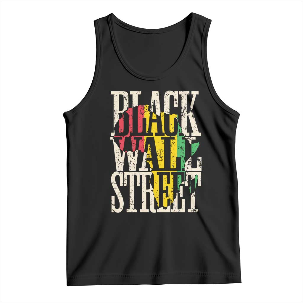 Black Wall Street Tank Top Tulsa Oklahoma Black History Month Africa Map TS11 Black Print Your Wear