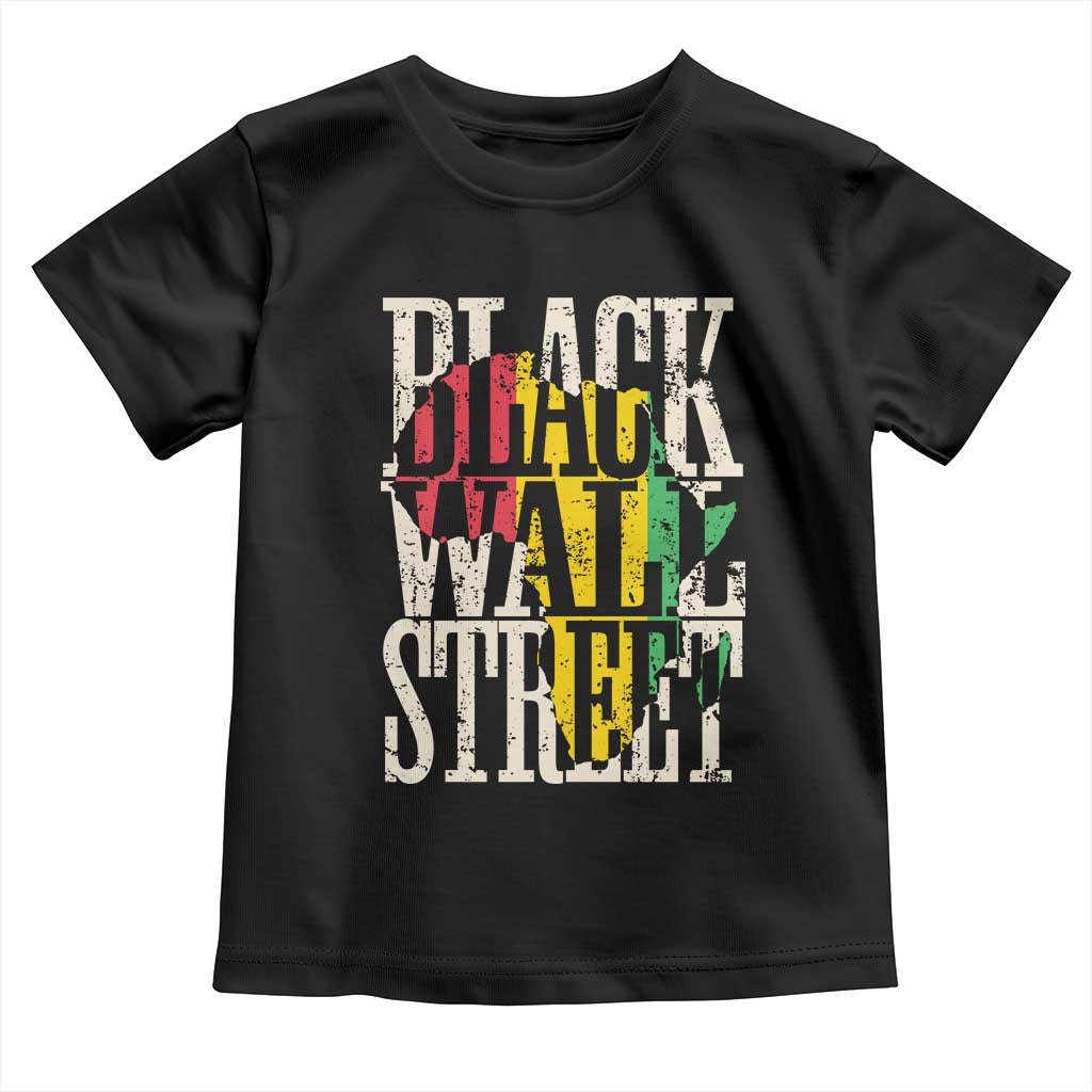 Black Wall Street Toddler T Shirt Tulsa Oklahoma Black History Month Africa Map TS11 Black Print Your Wear