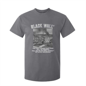 Black Wall Street First Bombs T Shirt For Kid Tulsa Oklahoma Black History Month TS11 Charcoal Print Your Wear