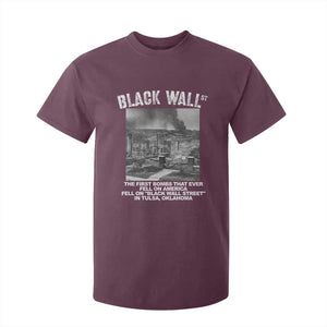 Black Wall Street First Bombs T Shirt For Kid Tulsa Oklahoma Black History Month TS11 Maroon Print Your Wear