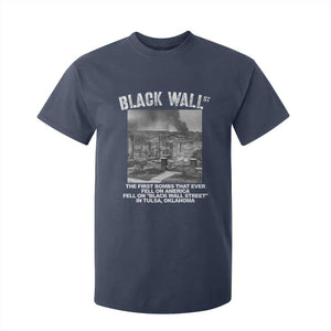 Black Wall Street First Bombs T Shirt For Kid Tulsa Oklahoma Black History Month TS11 Navy Print Your Wear