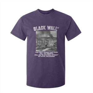 Black Wall Street First Bombs T Shirt For Kid Tulsa Oklahoma Black History Month TS11 Purple Print Your Wear