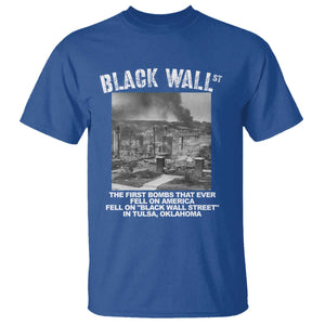 Black Wall Street First Bombs T Shirt Tulsa Oklahoma Black History Month TS11 Royal Blue Print Your Wear