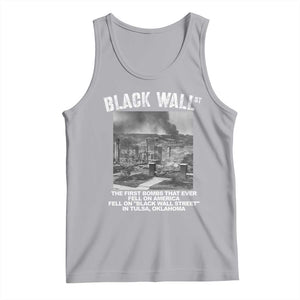 Black Wall Street First Bombs Tank Top Tulsa Oklahoma Black History Month TS11 Athletic Heather Print Your Wear