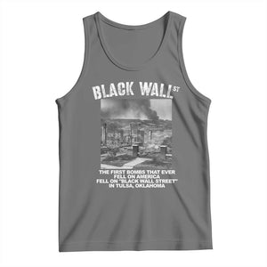 Black Wall Street First Bombs Tank Top Tulsa Oklahoma Black History Month TS11 Black Heather Print Your Wear