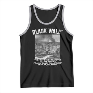 Black Wall Street First Bombs Tank Top Tulsa Oklahoma Black History Month TS11 Black Athletic Heather Print Your Wear