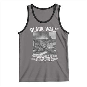 Black Wall Street First Bombs Tank Top Tulsa Oklahoma Black History Month TS11 Deep Heather Black Print Your Wear