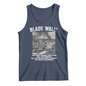 Black Wall Street First Bombs Tank Top Tulsa Oklahoma Black History Month TS11 Navy Print Your Wear