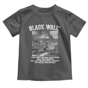 Black Wall Street First Bombs Toddler T Shirt Tulsa Oklahoma Black History Month TS11 Dark Heather Print Your Wear